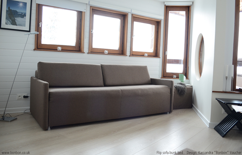 Flip sofa bunk bed