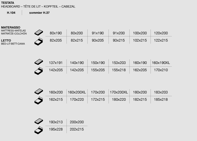 barth ottoman bed sizes