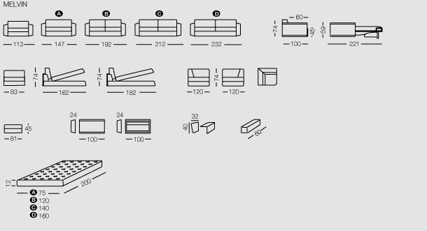 sofa bed size