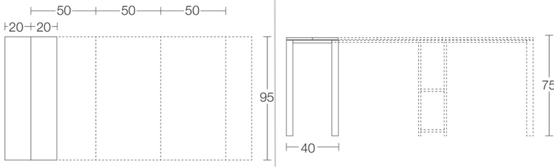 Stretch 190 console table
